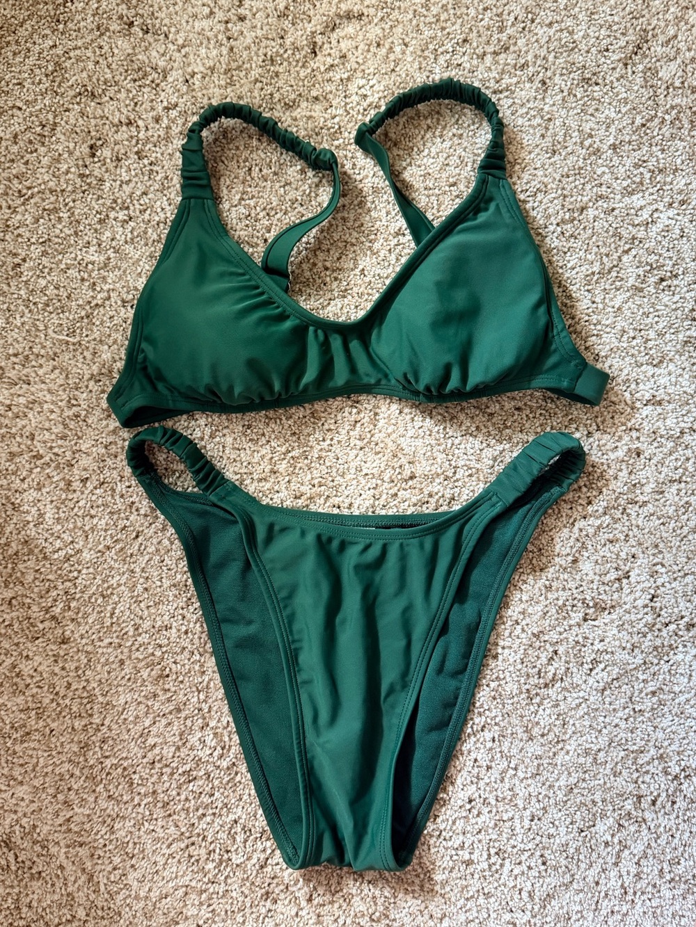wild fable Dark Green Two-Piece Bikini Set